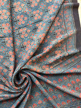 Load image into Gallery viewer, Ajrakh Mulberry Silk Saree
