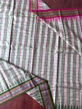 Load image into Gallery viewer, Karvati Kinar Vidarbha Tussar Checks Saree