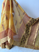 Load image into Gallery viewer, Yellow Bagh Kosa Kota Weave Silk Saree