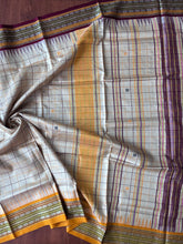 Load image into Gallery viewer, Karvati Kinaar Vidarbha Tussar Jaala Palla Saree