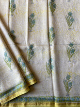 Load image into Gallery viewer, Block-Printed Silk-Cotton Saree