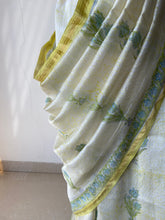 Load image into Gallery viewer, Block-Printed Silk-Cotton Saree