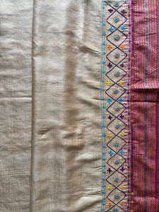 Lambani Karvati Kinaar Vidarbha Tussar Handwoven Saree