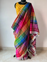 Load image into Gallery viewer, Handwoven Bhujodi Kala Cotton Saree