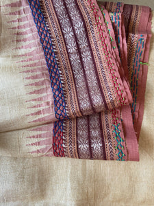 Lambani Karvati Kinaar Vidarbha Tussar Handwoven Saree