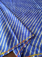 Load image into Gallery viewer, Lambani Embroidered Tussar Leheriya Saree