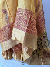 Load image into Gallery viewer, Yellow Bagh Kosa Kota Weave Silk Saree