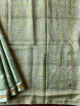 Load image into Gallery viewer, Block-Printed Silk-Cotton Saree