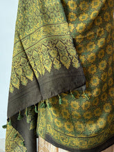 Load image into Gallery viewer, Ajrakh Tussar Kurta Dupatta Set