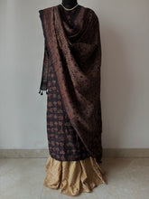 Load image into Gallery viewer, Ajrakh Tussar Kurta Dupatta Set
