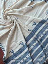 Load image into Gallery viewer, Handwoven Bhujodi Kala Cotton Saree