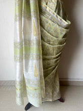 Load image into Gallery viewer, Block-Printed Silk-Cotton Saree