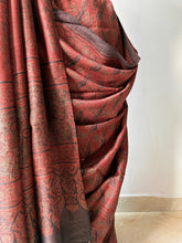 Load image into Gallery viewer, Ajrakh Tussar Silk Saree
