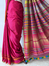 Load image into Gallery viewer, Handwoven Bhujodi Mulberry silk Saree