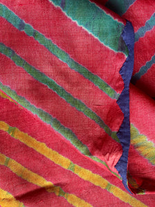 Leheriya Tussar Silk Saree