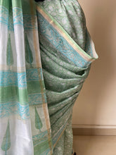 Load image into Gallery viewer, Block-Printed Silk-Cotton Saree