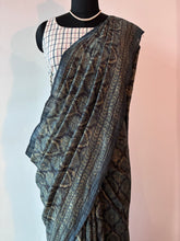 Load image into Gallery viewer, Ajrakh Desi Tussar Silk Saree