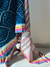 Load image into Gallery viewer, Bhujodi Bandhej Kala Cotton Saree