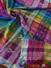 Load image into Gallery viewer, Handwoven Bhujodi Kala Cotton Saree