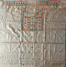 Load image into Gallery viewer, Lambani Tussar Unstitched Kurta - Natural Tussar