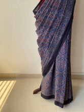 Load image into Gallery viewer, Ajrakh Mul Cotton Saree