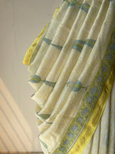 Load image into Gallery viewer, Block-Printed Silk-Cotton Saree