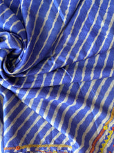 Load image into Gallery viewer, Lambani Embroidered Tussar Leheriya Saree