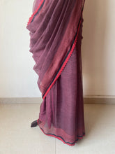 Load image into Gallery viewer, Kota Doria Crochet Lace Sarees