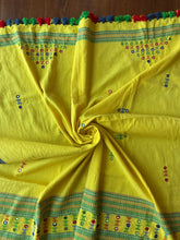 Load image into Gallery viewer, Bhujodi Kala Cotton Blouse Piece #26 (Yellow)