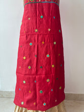 Load image into Gallery viewer, Lambani Tussar Unstitched Kurta - Red