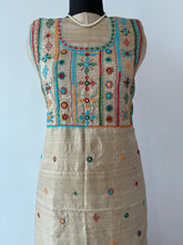 Load image into Gallery viewer, Lambani Tussar Unstitched Kurta - Natural Tussar