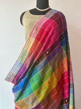 Load image into Gallery viewer, Handwoven Bhujodi Kala Cotton Saree