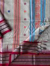 Load image into Gallery viewer, Karvati Kinaar Vidarbha Tussar Jaala Palla Saree