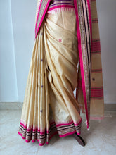 Load image into Gallery viewer, Karvati Kinaar Vidarbha Tussar Handwoven Saree