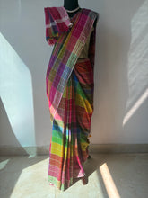 Load image into Gallery viewer, Handwoven Bhujodi Kala Cotton Saree