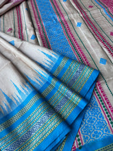 Load image into Gallery viewer, Karvati Kinaar Vidarbha Tussar Jaala Palla Saree