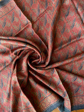Load image into Gallery viewer, Ajrakh Tussar Silk Saree