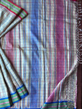 Load image into Gallery viewer, Karvati Kinar Vidarbha Tussar Checks Saree