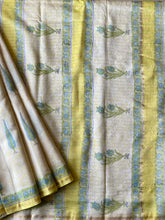 Load image into Gallery viewer, Block-Printed Silk-Cotton Saree