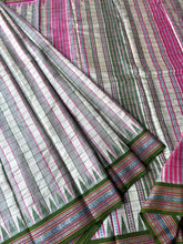 Load image into Gallery viewer, Karvati Kinar Vidarbha Tussar Checks Saree