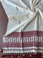 Load image into Gallery viewer, Bhujodi Kala Cotton Blouse Piece #28 (Kora Beetroot)