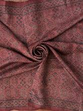 Load image into Gallery viewer, Ajrakh Tussar Silk Saree