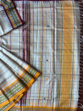 Load image into Gallery viewer, Karvati Kinaar Vidarbha Tussar Jaala Palla Saree