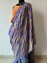 Load image into Gallery viewer, Lambani Embroidered Tussar Leheriya Saree