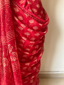 Kota Doria Appliqué Details Saree