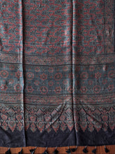 Load image into Gallery viewer, Ajrakh Tussar Kurta Dupatta Set