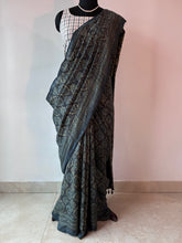 Load image into Gallery viewer, Ajrakh Desi Tussar Silk Saree