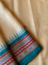 Load image into Gallery viewer, Karvati Kinaar Vidarbha Tussar Handwoven Saree