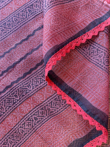 Kota Doria Crochet Lace Sarees