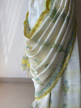 Load image into Gallery viewer, Block-Printed Silk-Cotton Saree